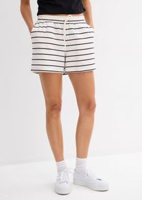 Short en molleton de coton mélangé - blanc - taille 42/44 (M) avec coton - bonprix