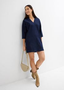Robe-tunique en jean - bleu - taille 44 avec coton - bonprix