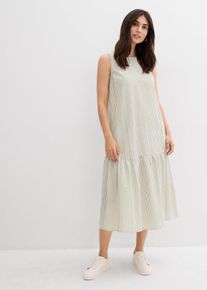 Robe midi trapèze - vert - taille 52 avec coton - bonprix