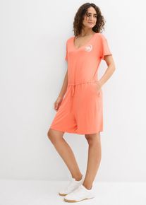 Jumpsuit i jersey i lett viskosemiks, oransje, størrelse 48/50 (XL), bonprix