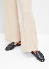 Slingback i loafer-stil, svart, størrelse 39, bonprix