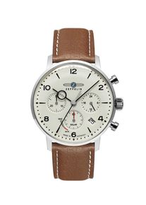 Zeppelin Montre à affichage analogique 'Sustainable Planet Solar Chronograph LZ 129 Hindenburg' Homme marron taille One Size