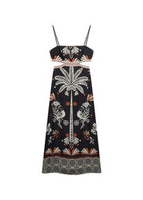 Superdry Dames Jurk oranje / zwart / wit 34