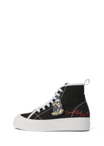 K by KARL LAGERFELD Karl Lagerfeld Heren Sneakers hoog 'Disney x KL' rood / zwart / wit 41