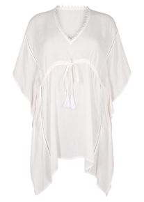 Swim by Zizzi Strandkleid 'Snioda' Damen weiß Größe 44/46