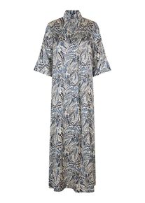 Dea Kudibal Dames Jurk 'Helgadea' taupe / royal blue/koningsblauw / violetblauw / zwart 32