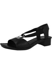 Rieker Sandalette '62662' Damen schwarz / silber Größe 41