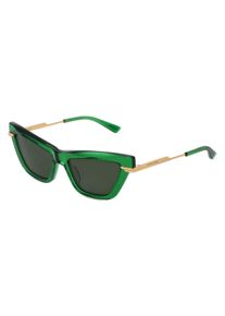Bottega Veneta BV1241S | okulary przeciwsłoneczne | Kształt okularów: motyl, na bazie bio, zielony