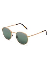 Ray-Ban RB 3637 NEW ROUND | okulary przeciwsłoneczne | Kształt okularów: panto, mineralne z polaryzacją, złoty