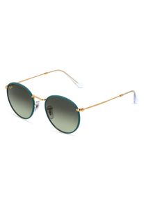 Ray-Ban RB 3447JM ROUND FULL COLOR | okulary przeciwsłoneczne | Kształt okularów: panto, minerał, złoty