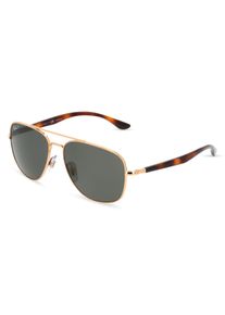 Ray-Ban RB 3683 | okulary przeciwsłoneczne | Kształt okularów: kanciasty, mineralne z polaryzacją, złoty