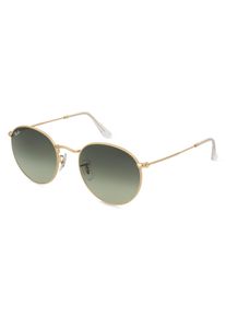 Ray-Ban 0RB3447 ROUND METAL | okulary przeciwsłoneczne | Kształt okularów: okrągły, minerał, złoty