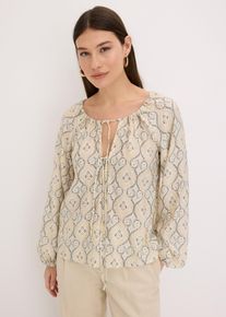 Tunica fantasia in fine misto viscosa - Beige - Taglia 48 - bonprix
