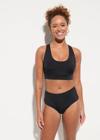Bikini a bustier con spalline olimpioniche (set 2 pezzi) - Nero - Taglia 48 - bonprix