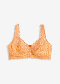 Reggiseno contenitivo senza ferretto con spalline imbottite - Arancione - Taglia 100C - bonprix