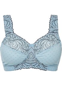 Reggiseno contenitivo senza ferretto con spalline imbottite - Blu - Taglia 105C - bonprix