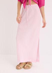 Gonna lunga con spacco - rosa - Taglia 46 - bonprix