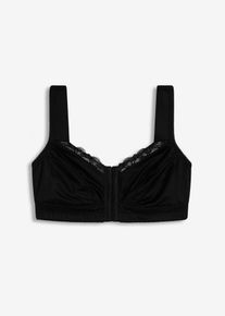 Reggiseno contenitivo senza ferretto con comoda chiusura sul davanti - Nero - Taglia 80C - bonprix