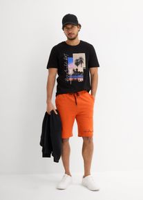 T-shirt e pantaloni corti (set 2 pezzi), Nero, Taglia 64/66 (3XL), bonprix