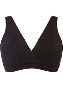 Reggiseno allattamento senza ferretto con cotone biologico - Nero - Taglia 54/56 (XL) - bonprix