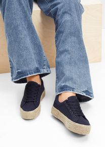 Sneaker con plateau - Blu - Taglia 37 - bonprix