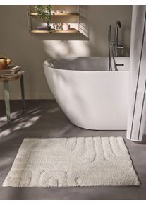 benuta Nest Tappeto da bagno Dan Crema 50x80 cm - Tappeto design moderno soggiorno