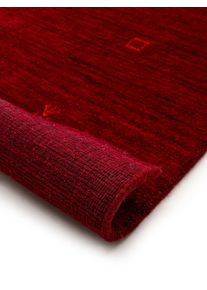benuta Nest Tapis de laine Jamal Rouge 80x150 cm - Tapis en fibres naturelles