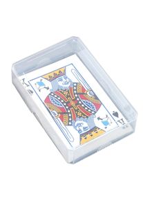 10 Unités - Boîte pour jeux de cartes, 97 x 65 x 24 mm, fond+couvercle, PP, transparent