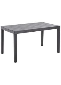 Ambia Garden Gartentisch , Anthrazit , Kunststoff , rechteckig , eckig , 72x78x138 cm , Made in Italy , Gartenmöbel, Gartentische, Gartentische
