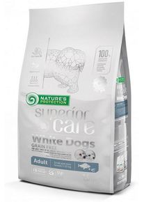 Natures Protection Superior care white dog GF adult Herring granule pre malé psy 1,5kg