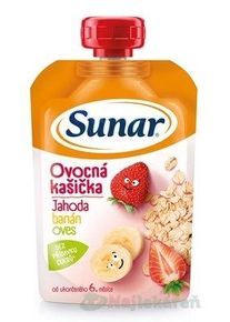 Sunar jahoda banán ovos 6m+ 120 g