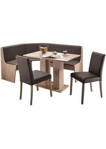 Boxxx Eckbankgruppe , Anthrazit, Eiche San Remo , Textil, Holzwerkstoff , eckig , 169x130 cm , Typenauswahl , Esszimmer, Bänke, Eckbankgruppen