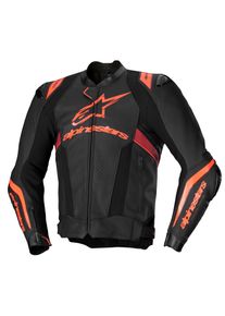 Alpinestars Missile V3 Ignition Motorradjacke (Schwarz/Fluorot/Dunkelrot)