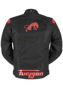 Furygan Atom vented Evo Motorradjacke (Schwarz/Rot)