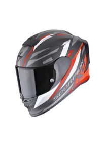 Scorpion EXO-R1 EVO Carbon Air Runner Motorradhelm (Schwarzmatt/Rot)
