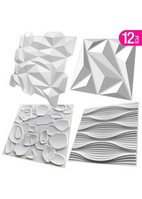 12pcs 50cm house wall renovation Stone 3D wall panel non-self-adhesive 3D wall sticker art tile wallpaper room bathroom ceiling