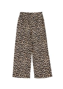 WE Fashion Piger Bukser creme / camel St&oslash;rrelse 116