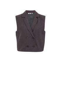WE Fashion, Damer, Blazer, Mørkegrå, Størrelse XXXL