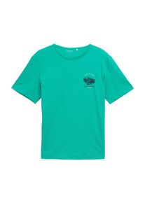 Tom Tailor, Mænd, Bluser & t-shirts, Marin / Turkis / Hvid, Størrelse XXL