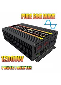 12000W Pure Sine Wave Inverter DC12V 24V 48V 60V To 220V Car Solar Inverter Socket Transformer Power Converter Power Inverter
