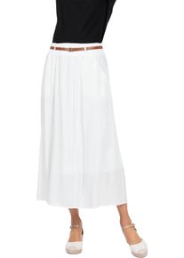 Damska Navliekacia sukňa so zladeným opaskom svetlobéžová veľkosť 21