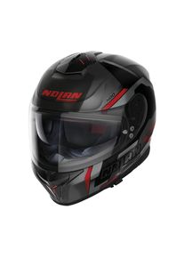 Nolan N80-8 Wanted N-Com Integralhelm (Schwarz/Anthrazit/Rot)