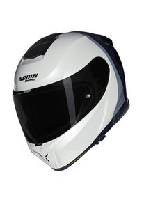 Nolan N80-8 N-Com Verniciatura Speciale 344 Motorradhelm (Perlweiß/Schwarz)
