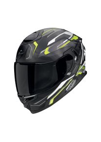Scorpion EXO-GT SP Air Augusta Motorradhelm (Schwarzmatt/Grau/Neongelb)