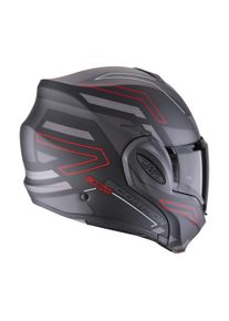 Scorpion EXO-TECH EVO Conquer Motorradhelm (Schwarzmatt/Rot)