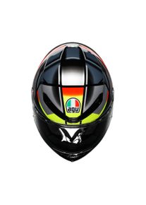 AGV K6 S Erazer Motorradhelm (Schwarz/Rot/Gelb)