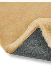 benuta Finest Tapis shaggy à poils longs Lux Marron clair 80x150 cm - Tapis doux pour salon
