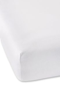 Jersey Comfort hoeslaken - wit - maat 100x220 cm - 100% katoen - bonprix