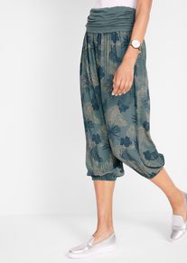 3/4 broek met comfortband loose fit - groen - maat 56 - viscose - bonprix