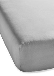 Microvezel hoeslaken - grijs - maat 100x200 cm - microvezel - bonprix